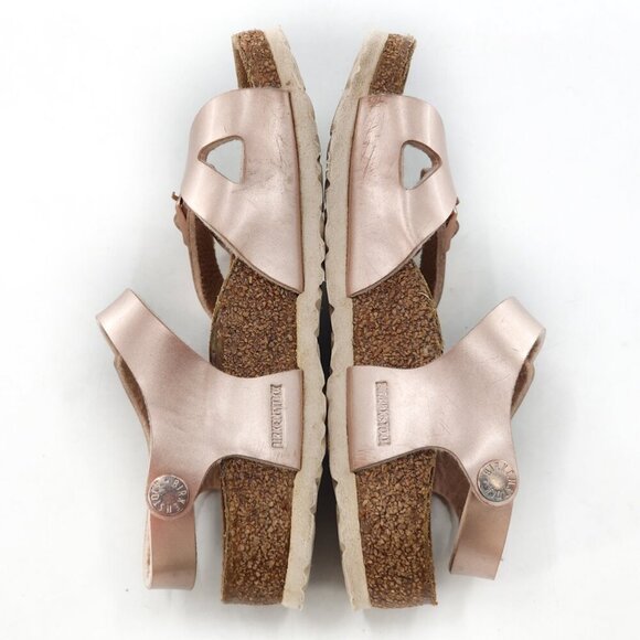 BIRKENSTOCK Rio AS Girls Kids Birko-Flor - Electric Metallic Copper Pink - Picture 5 of 9